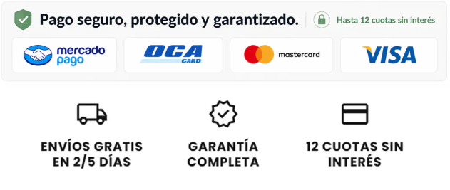 Mercado Pago, OCA, Mastercard, VISA